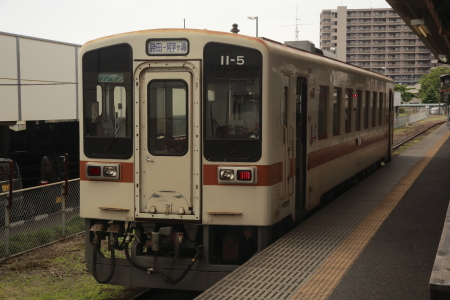 JR東海 ひたちなか海浜鉄道キハ11形 キハ11-123>ひたちなか海浜鉄道キハ115 湊線 普通